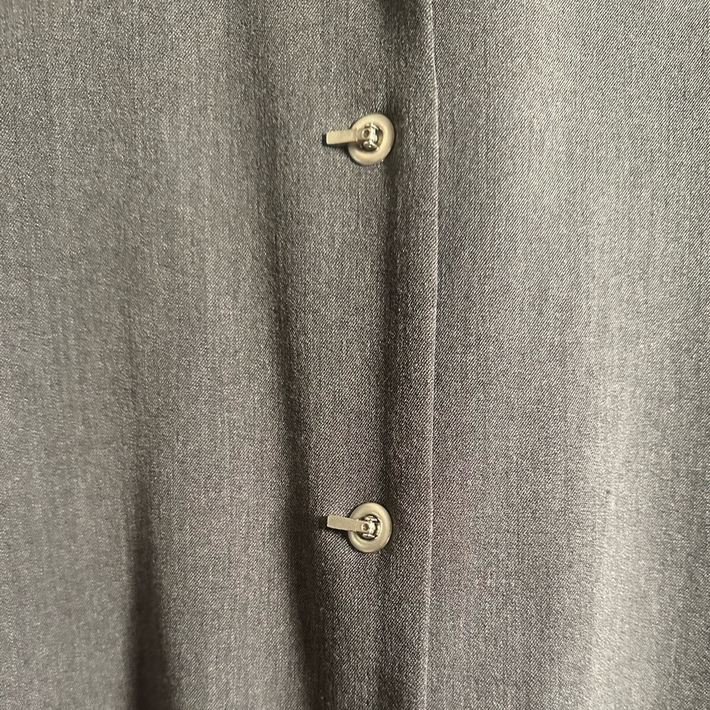 Dialogue Gray Steel Buttoned Jacket - Picture 4 of 6
